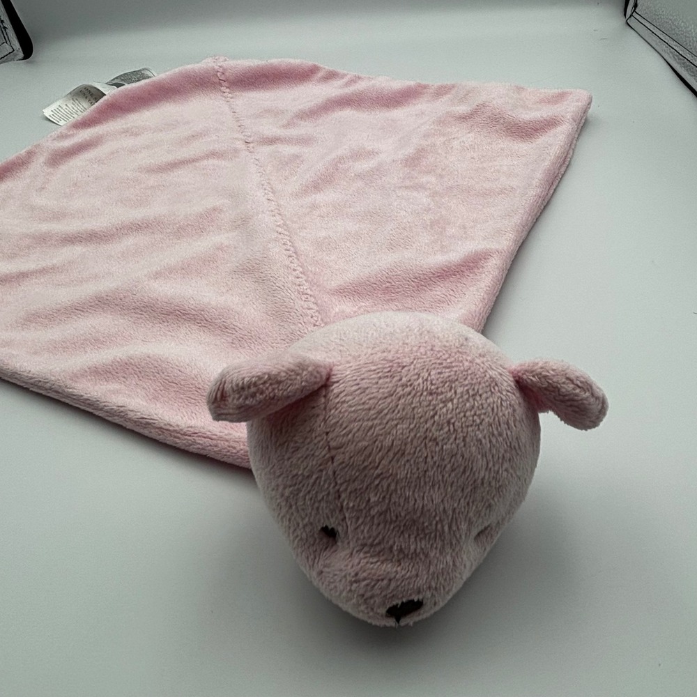 Just One Year Carters Pink Bear Security Blanket Precious Firsts Lovey Plush